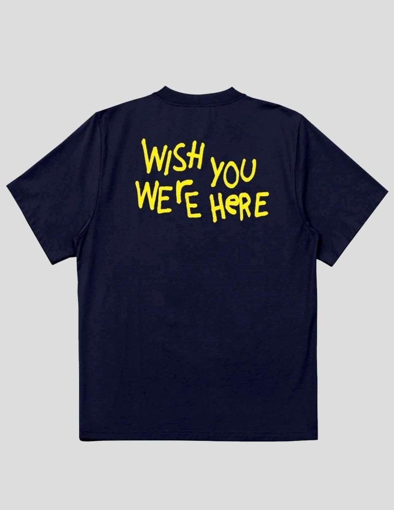 T-shirt WASTED PARIS wish you tee navy